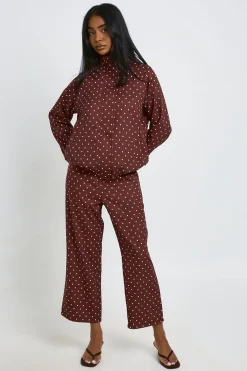 boohoo Pantalon À Pois<Femme Pantalons|Pois