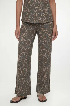 Wallis Pantalon À Pois En Jersey Contrasté<Femme Pantalons