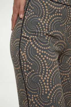 Wallis Pantalon À Pois En Jersey Contrasté<Femme Pantalons