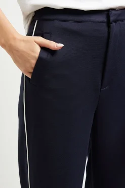 Pantalon Ponte À Bande Latérale