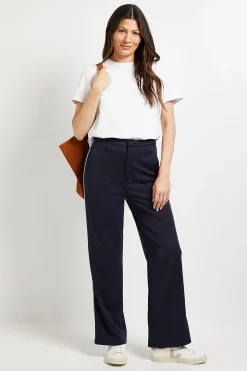Pantalon Ponte À Bande Latérale