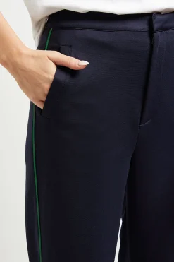 Pantalon Ponte à Bandes Latérales