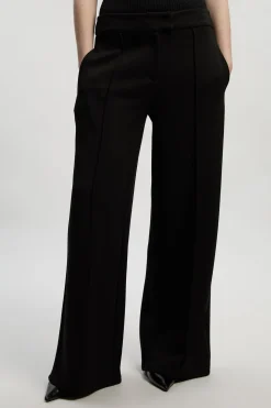 Pantalon Ponte Jambes Larges