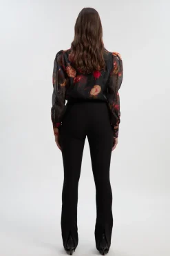 KarenMillen Pantalon Ponte Taille Haute avec Détail Fendu<Femme Pantalons