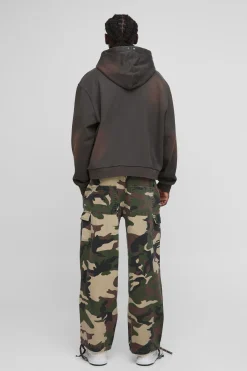 boohooMAN Pantalons cargo à strass, coupe décontractée<Homme Tout Afficher|Pantalons Grande Taille
