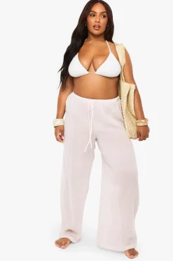 Pantalons de plage en étamine Plus