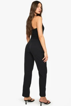 Pantalon slim à jambe étroite et taille basse