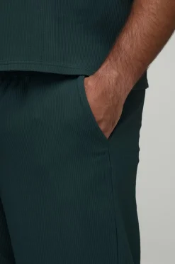 Pantalons plissés à jambes larges