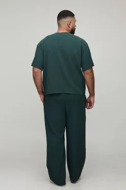 Pantalons plissés à jambes larges