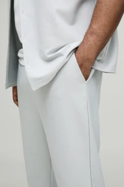 Pantalons Slim Techniques en Stretch avec Taille Élastiquée