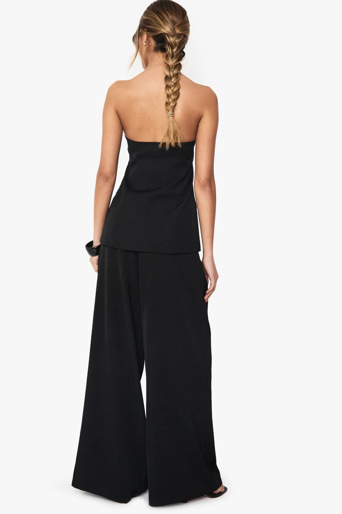 boohoo Pantalons sur mesure plissés à jambes larges<Femme Pantalons|Tailleurs