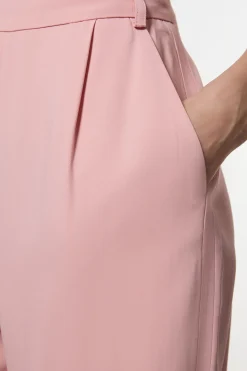 KarenMillen Pantalon sur mesure en viscose stretch compact à jambes larges<Femme Pantalons|Ensembles