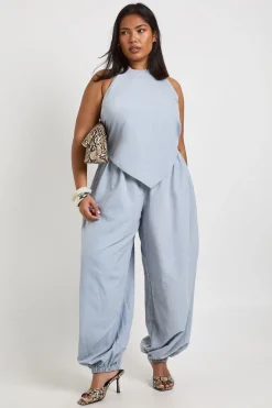 Pantalon Taille Grande À Taille Élastique Coupe Ballon
