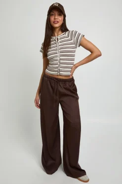 Pantalon À Taille Élastiquée