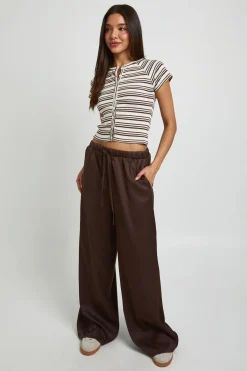 Pantalon À Taille Élastiquée