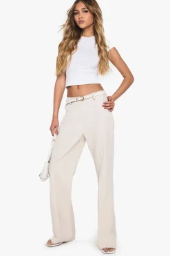 Pantalon Tailleur Ajusté et Évasé