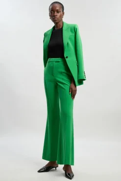 Pantalon Tailleur Bootcut Stretch Compact Petite