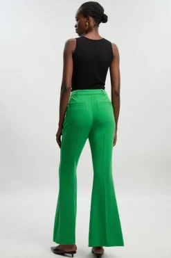 Pantalon Tailleur Bootcut Stretch Compact Petite