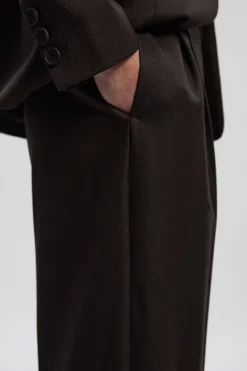 KarenMillen Pantalon Tailleur Chiné à Jambes Larges<Femme Pantalons|Tailleurs