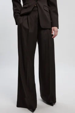 KarenMillen Pantalon Tailleur Chiné à Jambes Larges<Femme Pantalons|Tailleurs