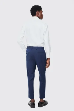 boohooMAN Pantalon tailleur cropped à taille fixe, taille haute, coupe fuselée<Homme Costumes Et Tenues Formelles