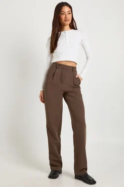 Pantalon Tailleur Droit Jambe Droite Essentiel Tall