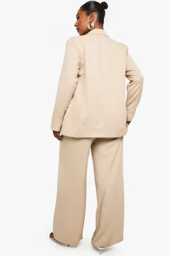 Pantalon tailleur droit pour grandes tailles