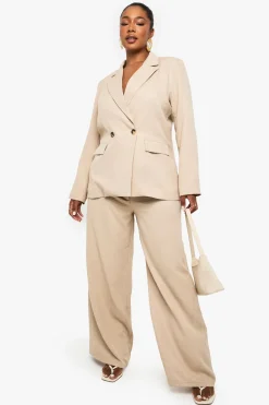 Pantalon tailleur droit pour grandes tailles