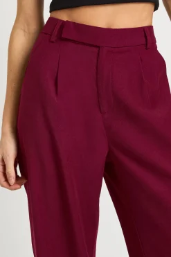 Pantalon Tailleur Droit Taille Haute