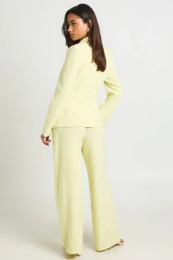 boohoo Pantalon Tailleur Fluide À Jambes Larges Aspect Lin Chiné<Femme Pantalons|Tailleurs