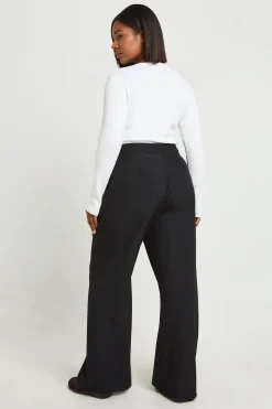 Pantalon Tailleur Grande Taille À Taille Cache-cœur