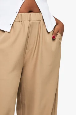 boohoo Pantalon Tailleur Grande Taille à Taille Élastique<Femme Pantalons