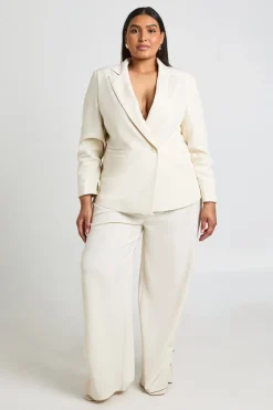Pantalon Tailleur Grande Taille Avec Finitions Dorées