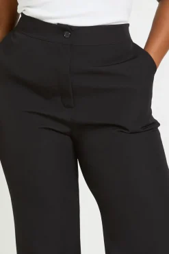 Pantalon Tailleur Grande Taille À Jambe Évasée
