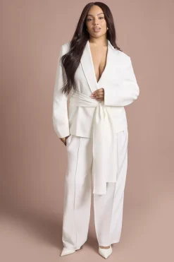 boohoo Pantalon Tailleur Grande Taille à Jambes Bouffantes<Femme Pantalons|Tailleurs