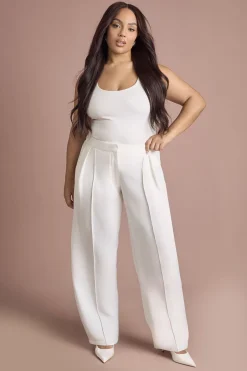boohoo Pantalon Tailleur Grande Taille à Jambes Bouffantes<Femme Pantalons|Tailleurs