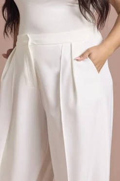 boohoo Pantalon Tailleur Grande Taille à Jambes Bouffantes<Femme Pantalons|Tailleurs