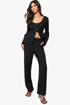 boohoo Pantalon tailleur à jambe cigarette<Femme Pantalons|Tailleurs