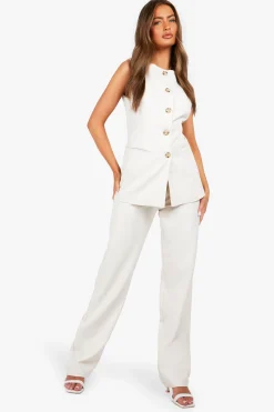 boohoo Pantalon tailleur à jambe droite<Femme Pantalons|Tailleurs