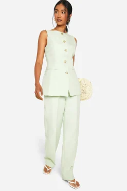 boohoo Pantalon Tailleur à Jambe Droite<Femme Pantalons|Tailleurs