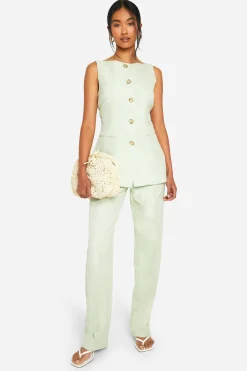 boohoo Pantalon Tailleur à Jambe Droite<Femme Pantalons|Tailleurs