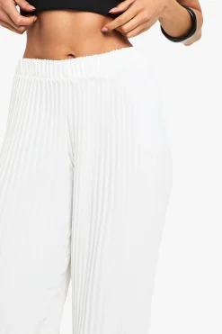 Pantalon tailleur à jambe large et plissé