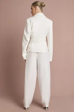 Pantalon Tailleur à Jambes Barrel