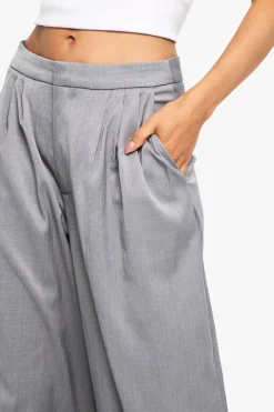 Pantalon Tailleur à Jambes Larges