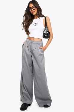 Pantalon Tailleur à Jambes Larges