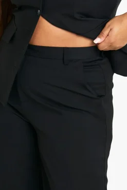 Pantalon tailleur à jambes larges Plus