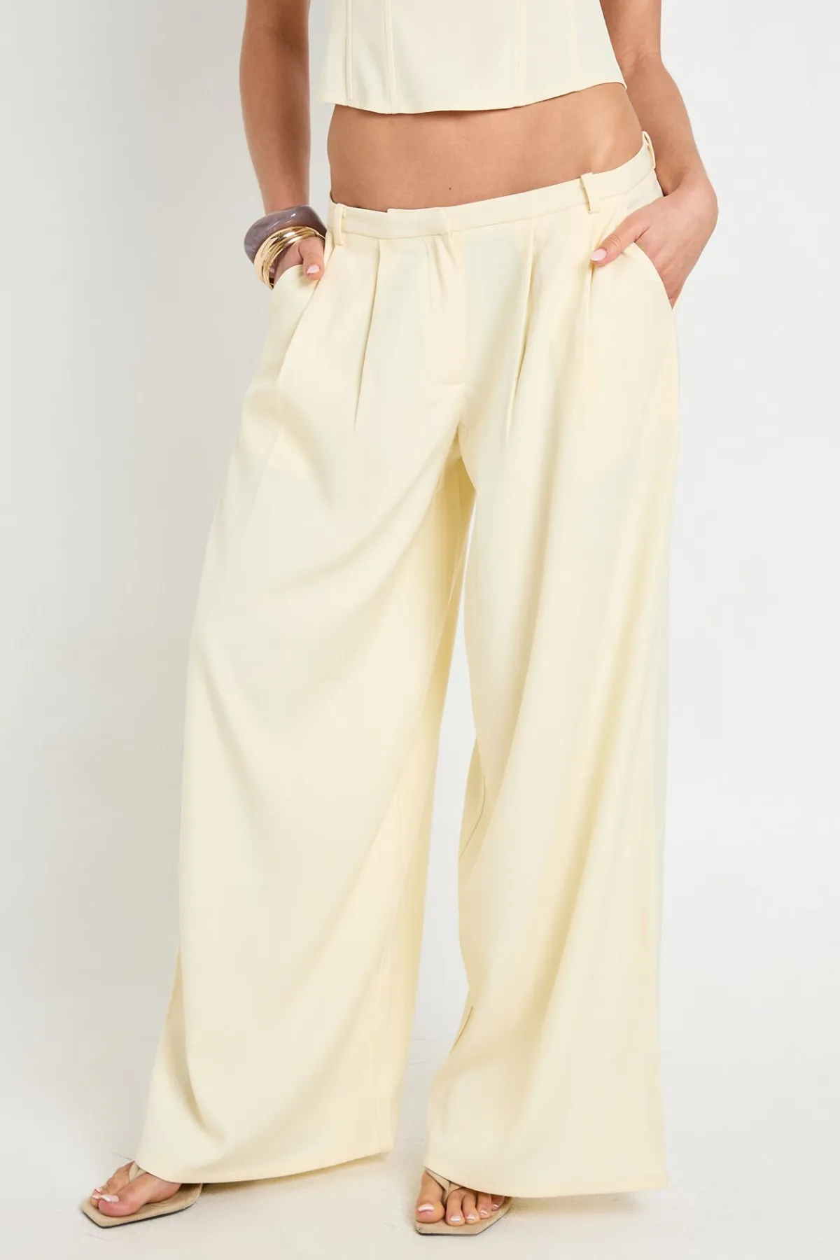boohoo Pantalon Tailleur À Jambes Ultra Larges<Femme Pantalons|Tailleurs
