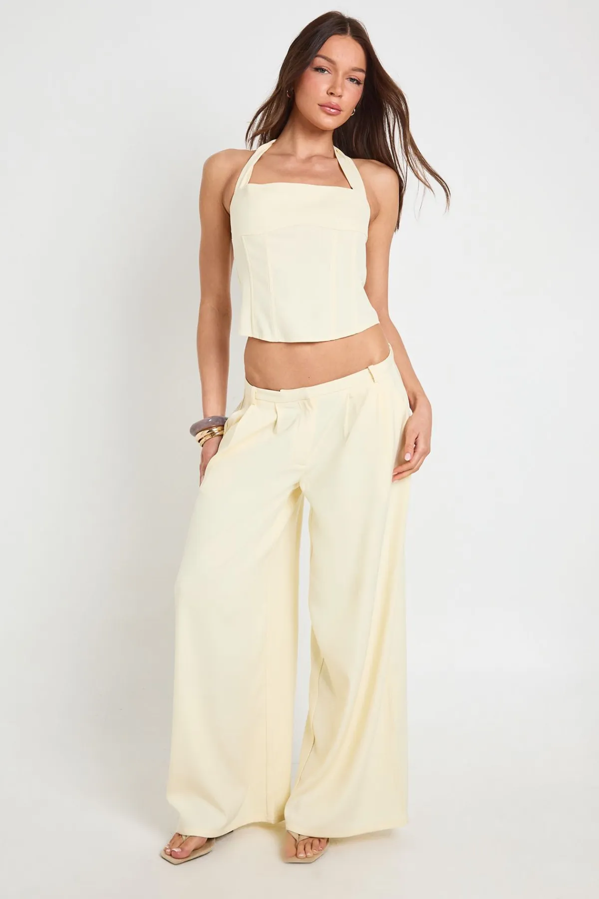 boohoo Pantalon Tailleur À Jambes Ultra Larges<Femme Pantalons|Tailleurs