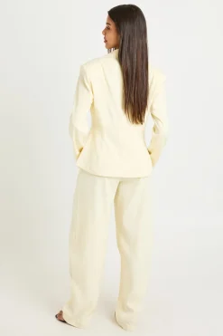Pantalon Tailleur À Jambe Tonneau