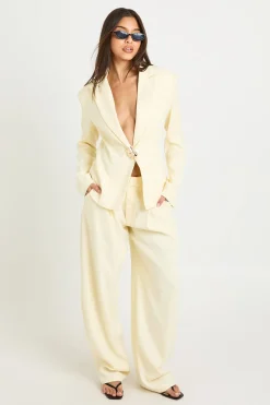 Pantalon Tailleur À Jambe Tonneau
